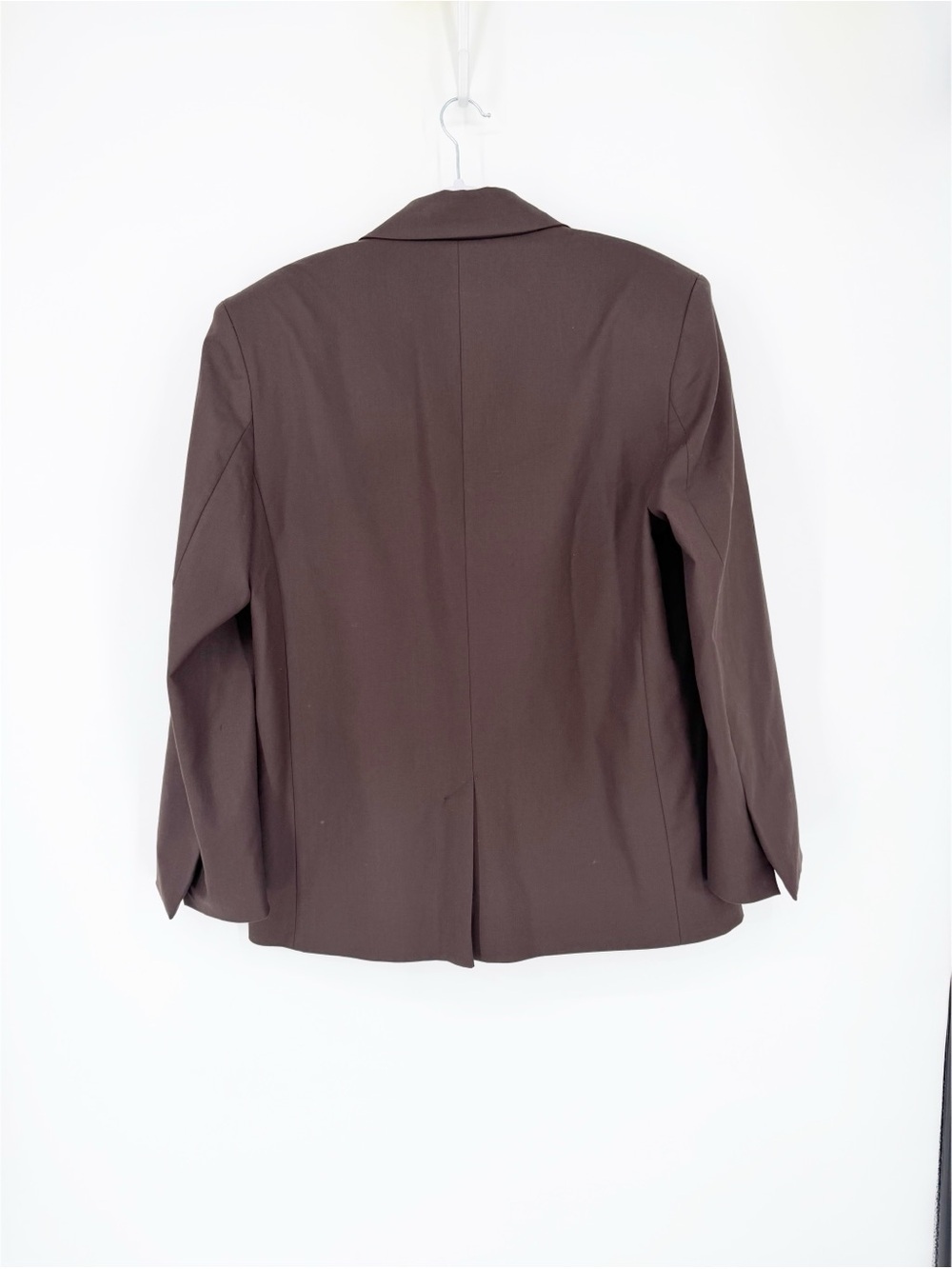 NWT Zara Oversized Double Breasted Blazer Dark Brown Small - Picture 5 of 7